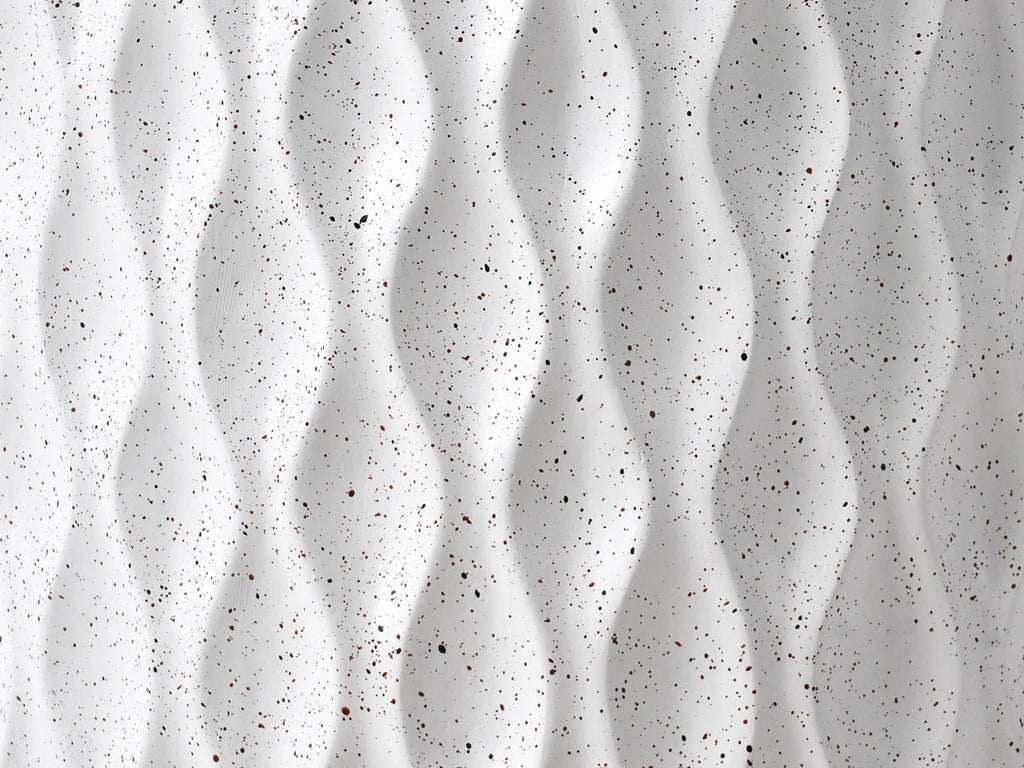Table basse 37 cm 37 cm Effet terrazzo Terrazzo Blanc