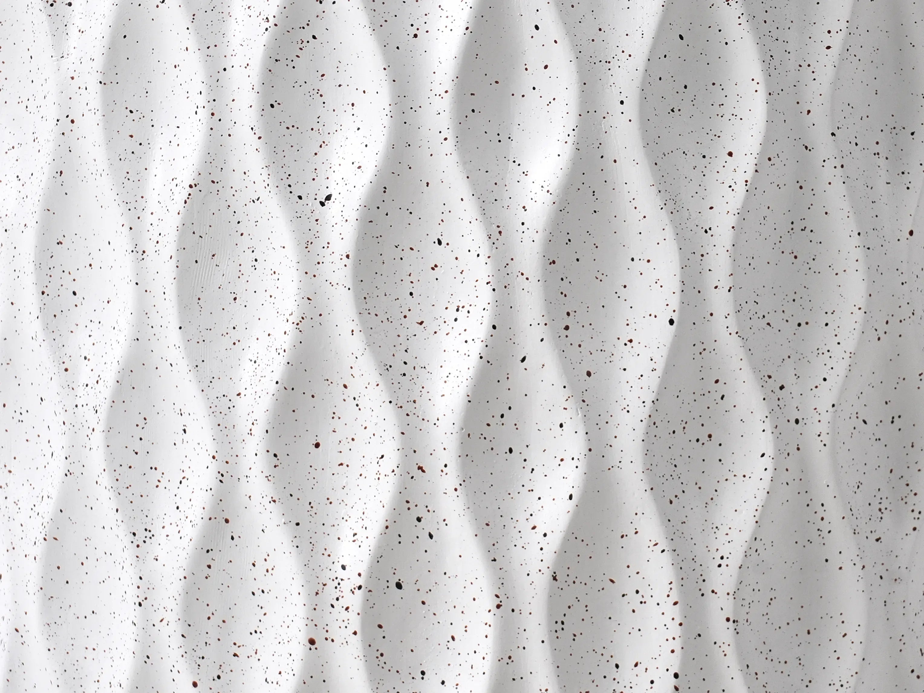 Table basse 37 cm 37 cm Effet terrazzo Terrazzo Blanc