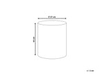 Table basse 37 cm 37 cm Effet terrazzo Terrazzo Blanc