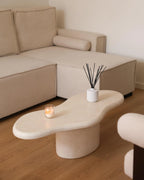 Table basse 57 cm 120 cm Beige