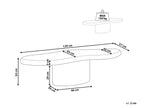 Table basse 57 cm 120 cm Beige