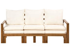 Panca da giardino con cuscino  190 cm Regolabile Legno d'acacia Marrone