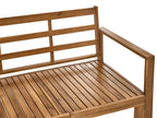 Banc de jardin avec coussin 190 cm Réglable Bois d'acacia Marron