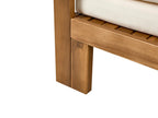 Banc de jardin avec coussin 190 cm Réglable Bois d'acacia Marron