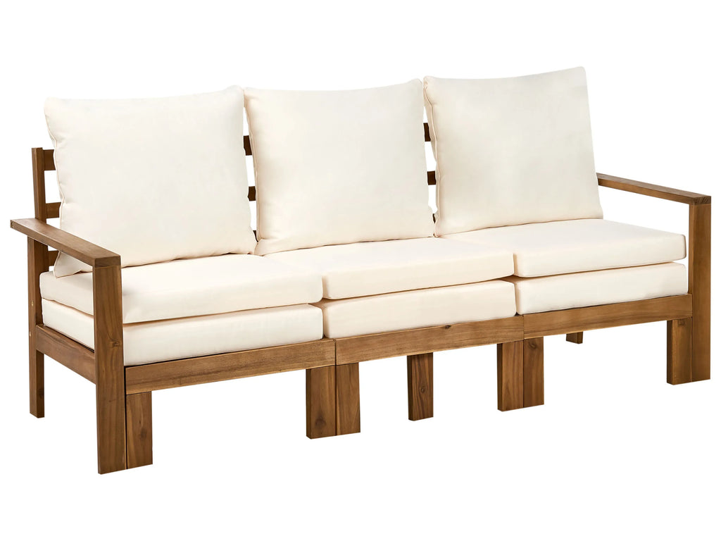 Banc de jardin avec coussin 190 cm Réglable Bois d'acacia Marron