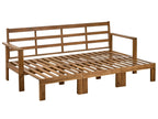 Banc de jardin avec coussin 190 cm Réglable Bois d'acacia Marron