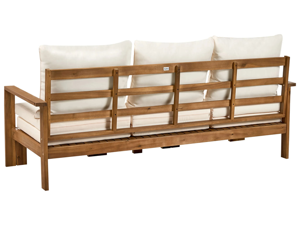 Banc de jardin avec coussin 190 cm Réglable Bois d'acacia Marron