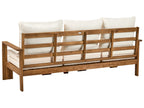 Banc de jardin avec coussin 190 cm Réglable Bois d'acacia Marron