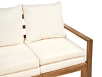 Banc de jardin avec coussin 190 cm Réglable Bois d'acacia Marron