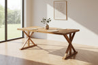 Tavolo da pranzo da giardino  90 cm 180 cm Legno d'acacia Marrone