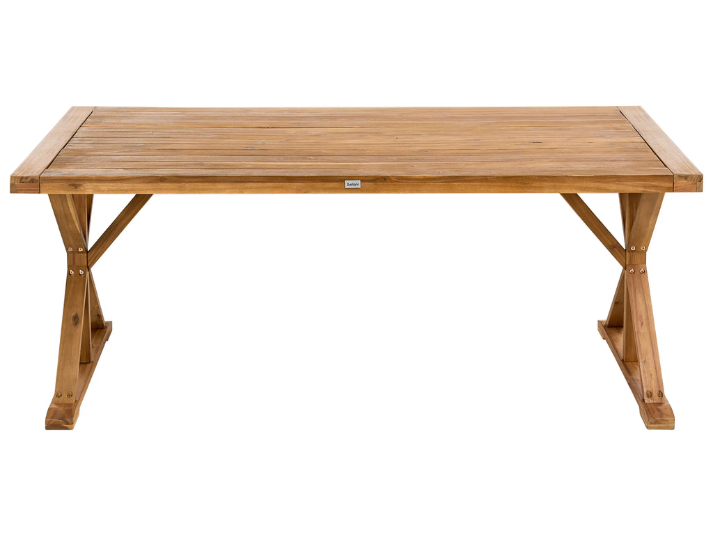 Table de salle à manger de jardin 90 cm 180 cm Bois d'acacia Marron