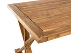 Table de salle à manger de jardin 90 cm 180 cm Bois d'acacia Marron