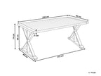 Table de salle à manger de jardin 90 cm 180 cm Bois d'acacia Marron
