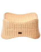 Fauteuil de jardin avec pouf Rotin Naturel