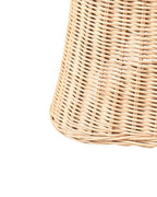Fauteuil de jardin avec pouf Rotin Naturel