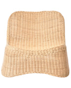Fauteuil de jardin avec pouf Rotin Naturel