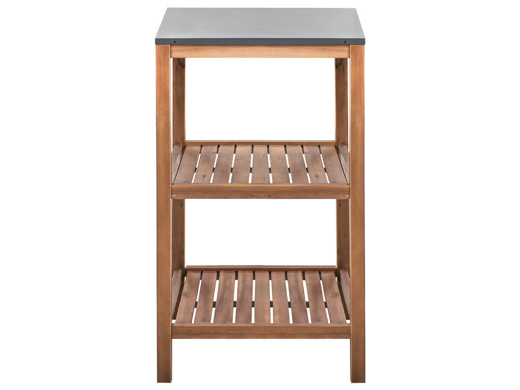 Îlot de cuisine d'extérieur Bois d'acacia Marron