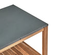 Îlot de cuisine d'extérieur Bois d'acacia Marron