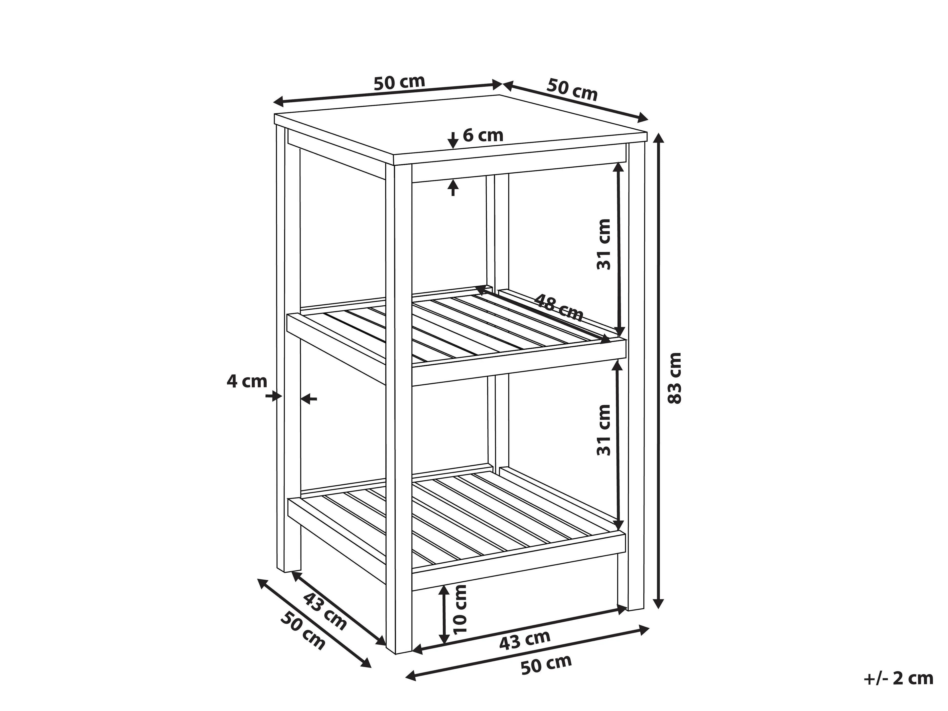 Îlot de cuisine d'extérieur Bois d'acacia Marron