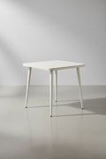 Tavolo da pranzo da giardino  80 cm 80 cm Metallo Beige chiaro