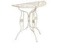 Tavolino Bistrot  80 cm 37 cm Metallo Beige chiaro