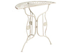 Table bistrot 80 cm 37 cm Métal beige clair