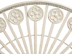 Table bistrot 80 cm 37 cm Métal beige clair
