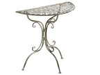 Tavolino Bistrot  80 cm 36 cm Metallo Grigio