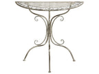 Table Bistrot 80 cm 36 cm Métal Gris