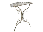 Table Bistrot 80 cm 36 cm Métal Gris