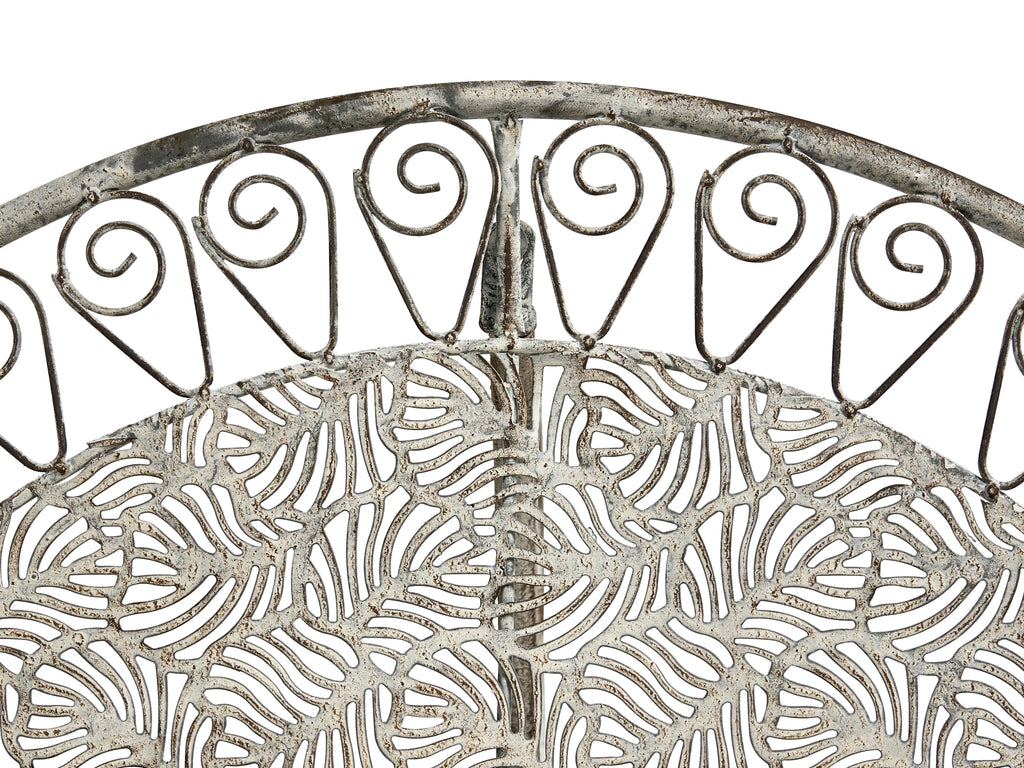 Table Bistrot 80 cm 36 cm Métal Gris