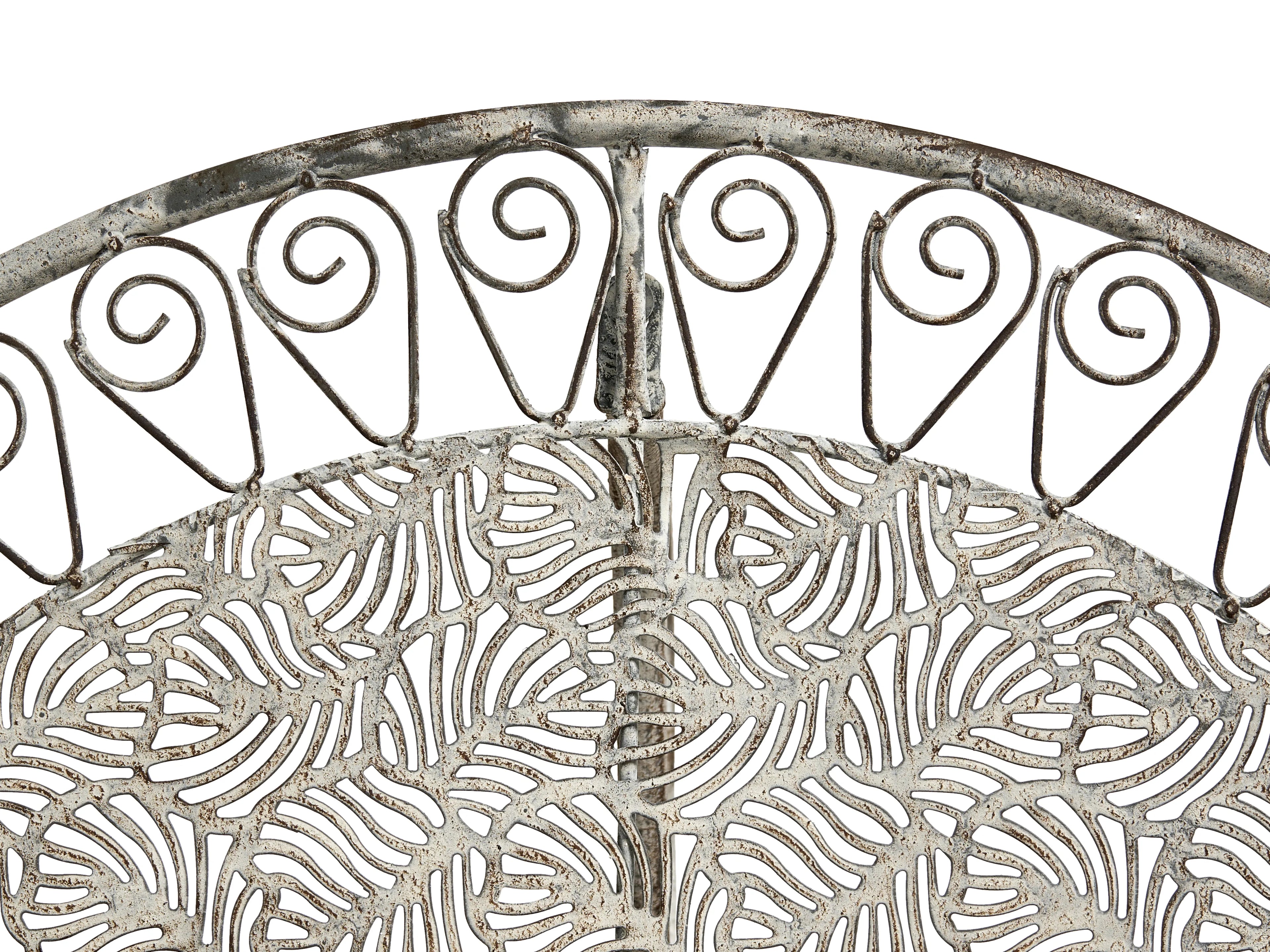 Table Bistrot 80 cm 36 cm Métal Gris