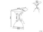 Table Bistrot 80 cm 36 cm Métal Gris