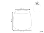 Table basse 46 cm 46 cm Effet travertin