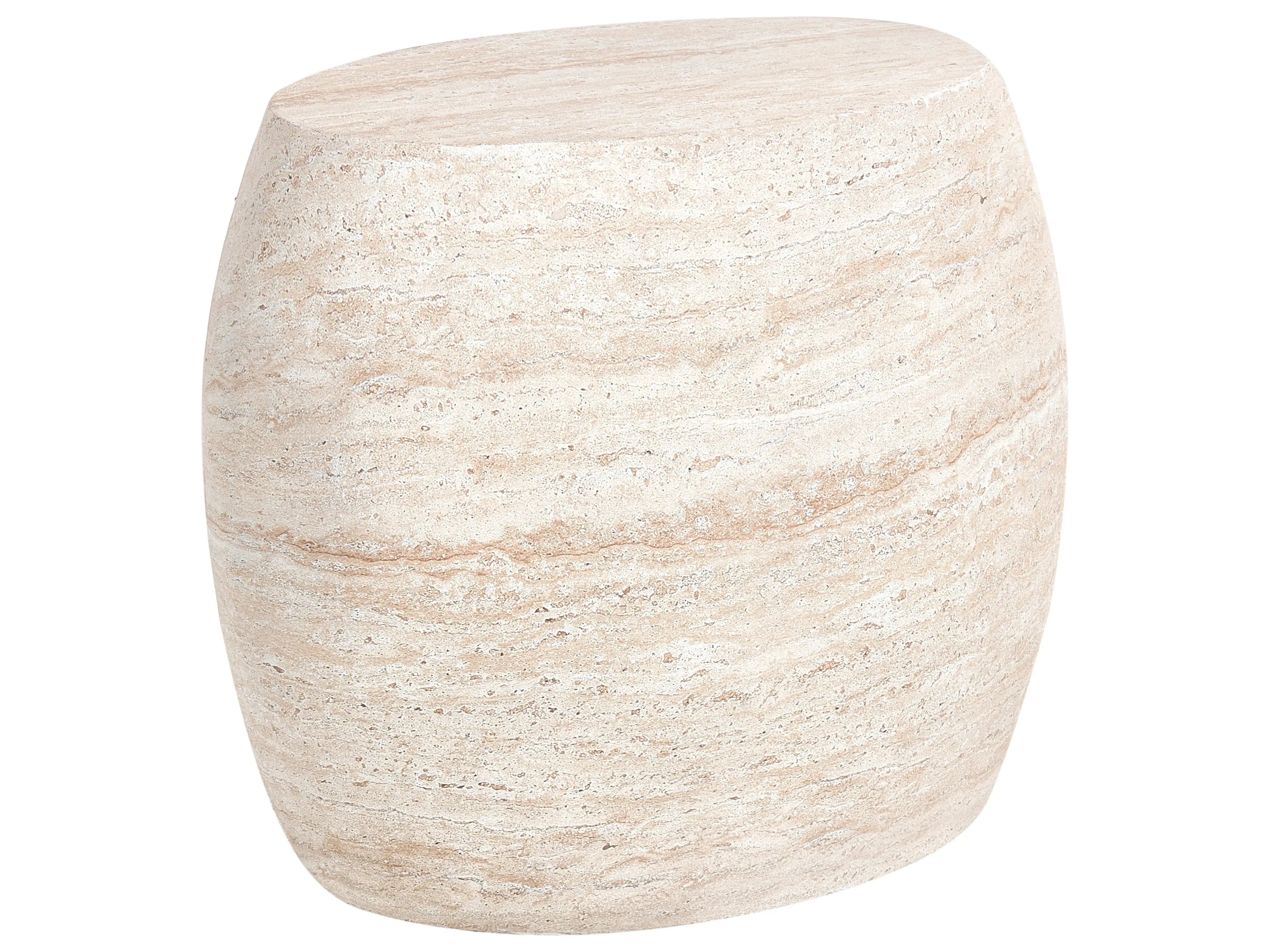 Table basse 40 cm 58 cm Effet travertin