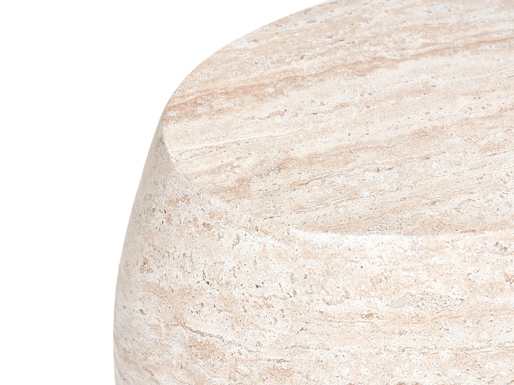 Table basse 40 cm 58 cm Effet travertin