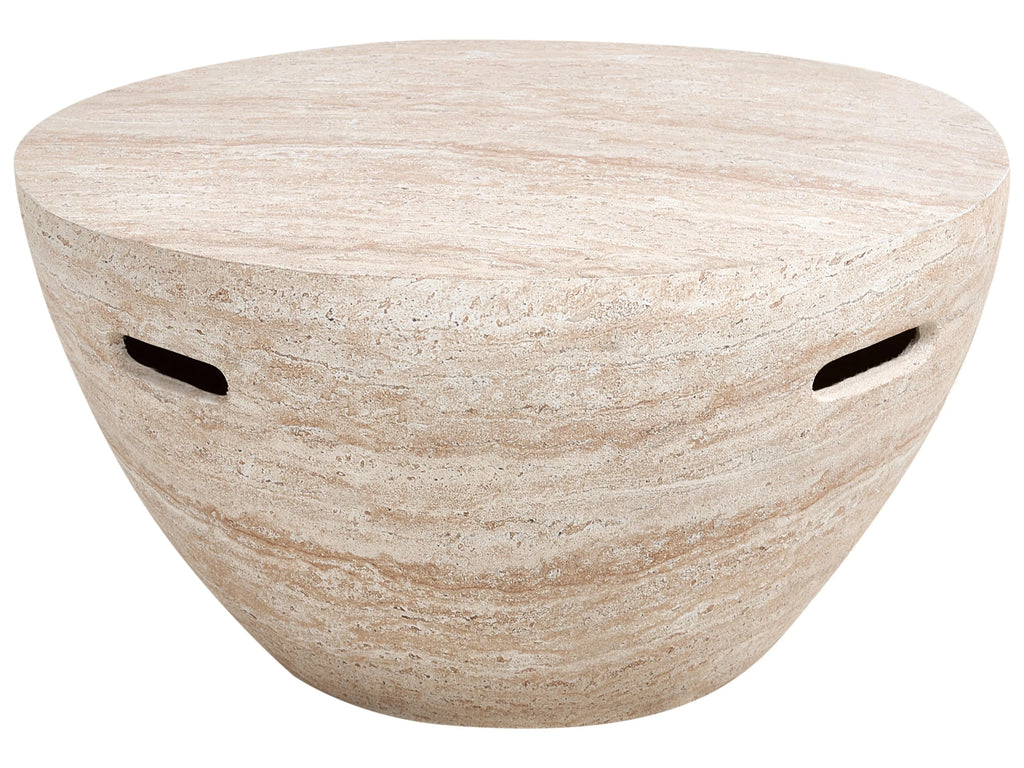 Tavolino da caff  68 cm 68 cm Effetto travertino