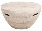 Tavolino da caff  68 cm 68 cm Effetto travertino