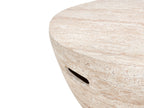 Table basse 68 cm 68 cm Effet travertin