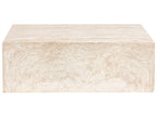 Table basse 90 cm 66 cm Effet travertin