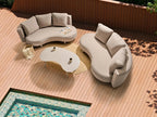 Canapé de jardin 3 places Côté droit Beige