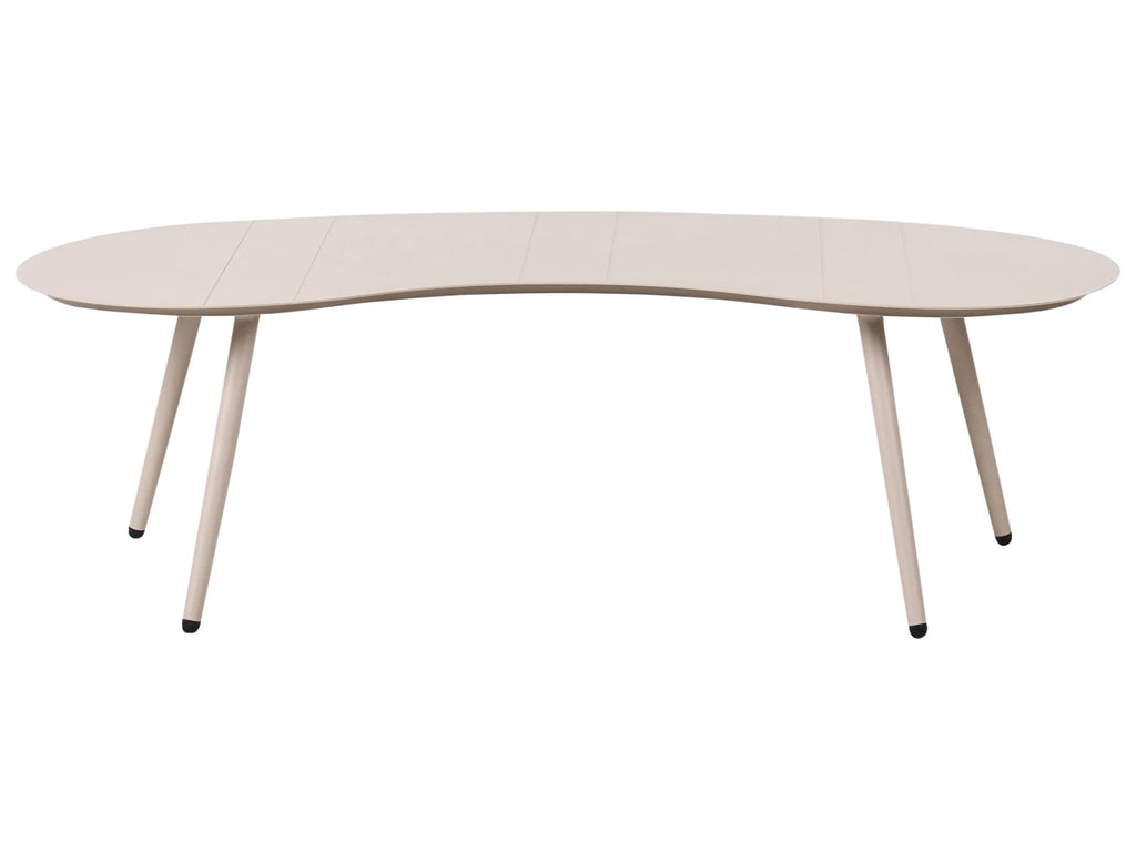 Table de jardin 65 cm 130 cm Métal Beige