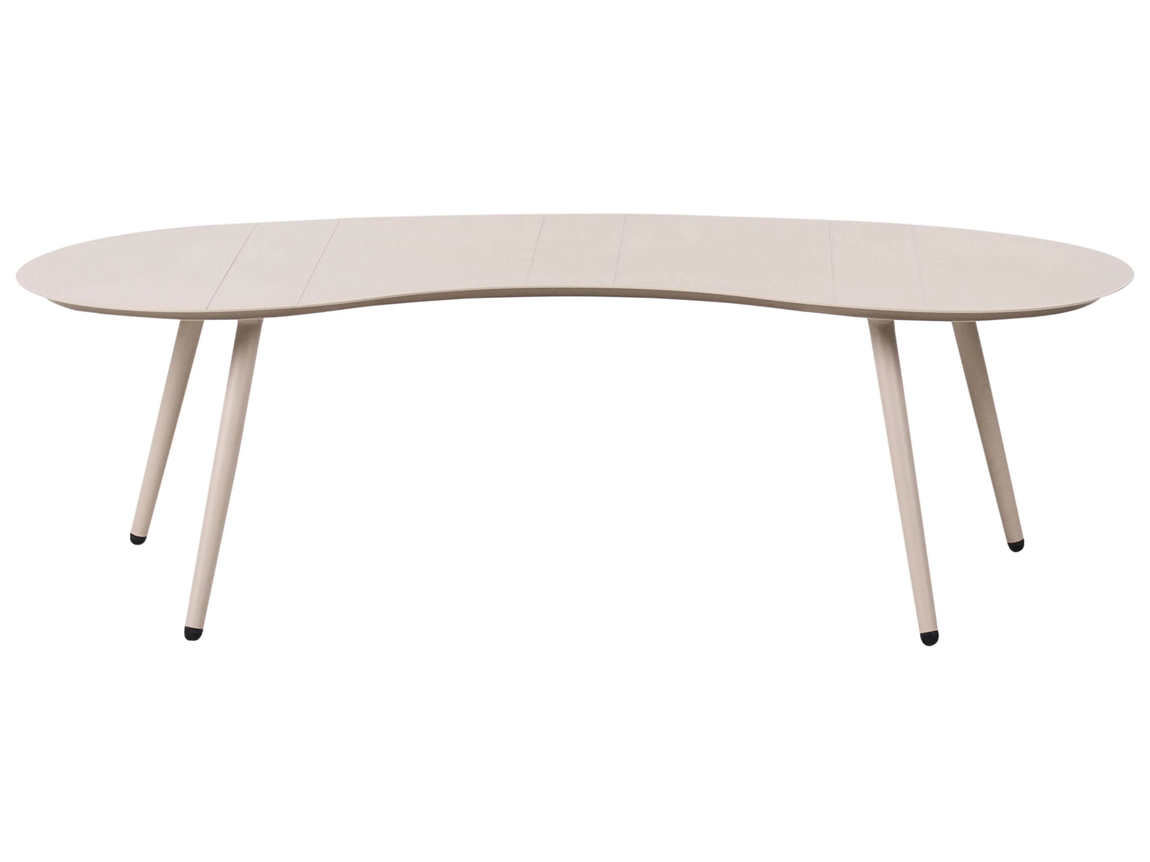 Table de jardin 65 cm 130 cm Métal Beige