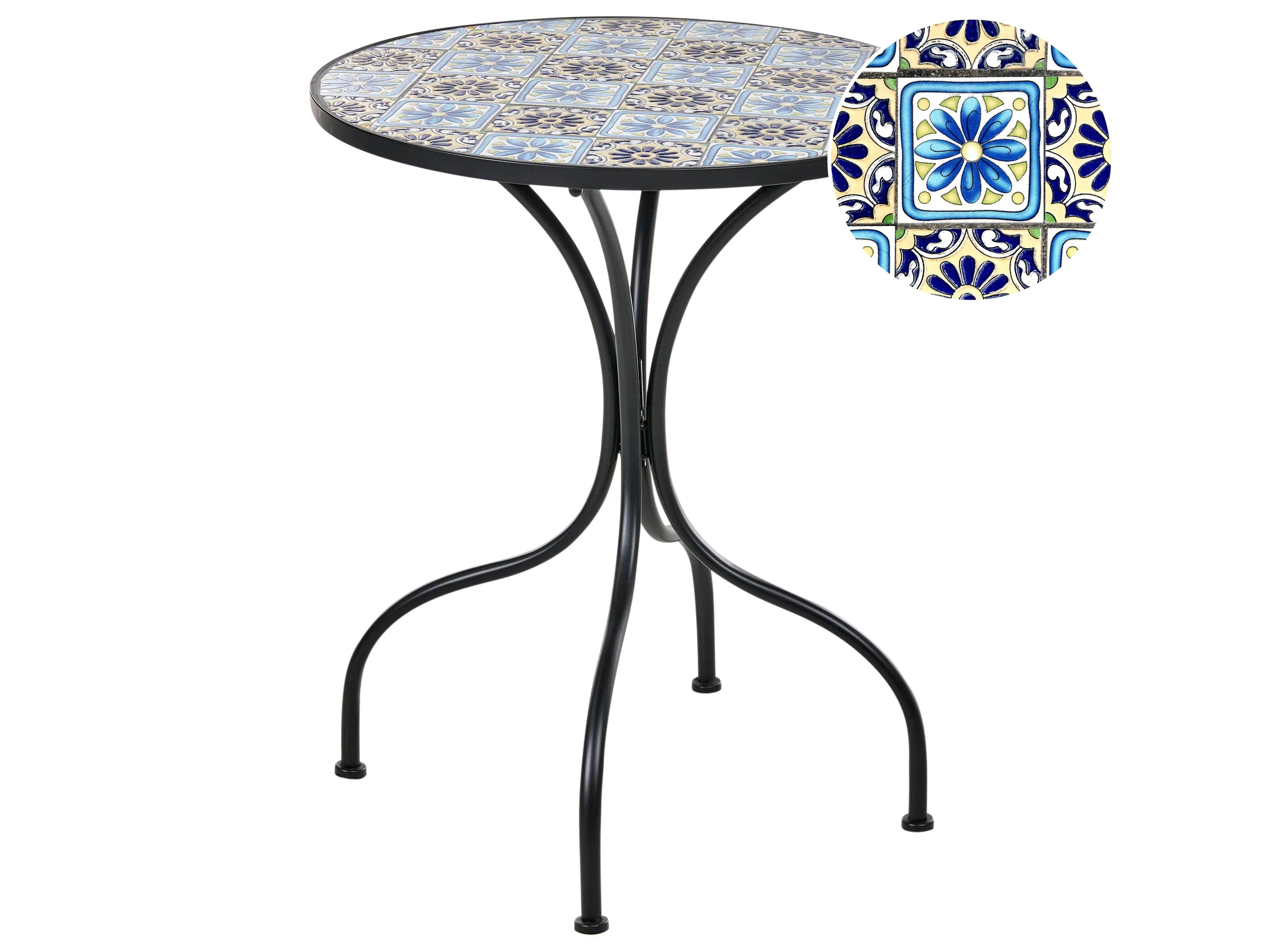 Tavolino Bistrot  60 cm 60 cm Metallo Nero