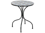 Table de bistrot 60 x 60 cm en métal noir