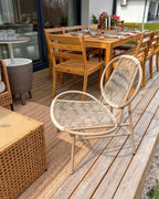 Chaise de jardin en rotin synthétique (PE) Beige