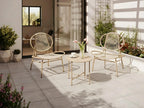 Chaise de jardin en rotin synthétique (PE) Beige