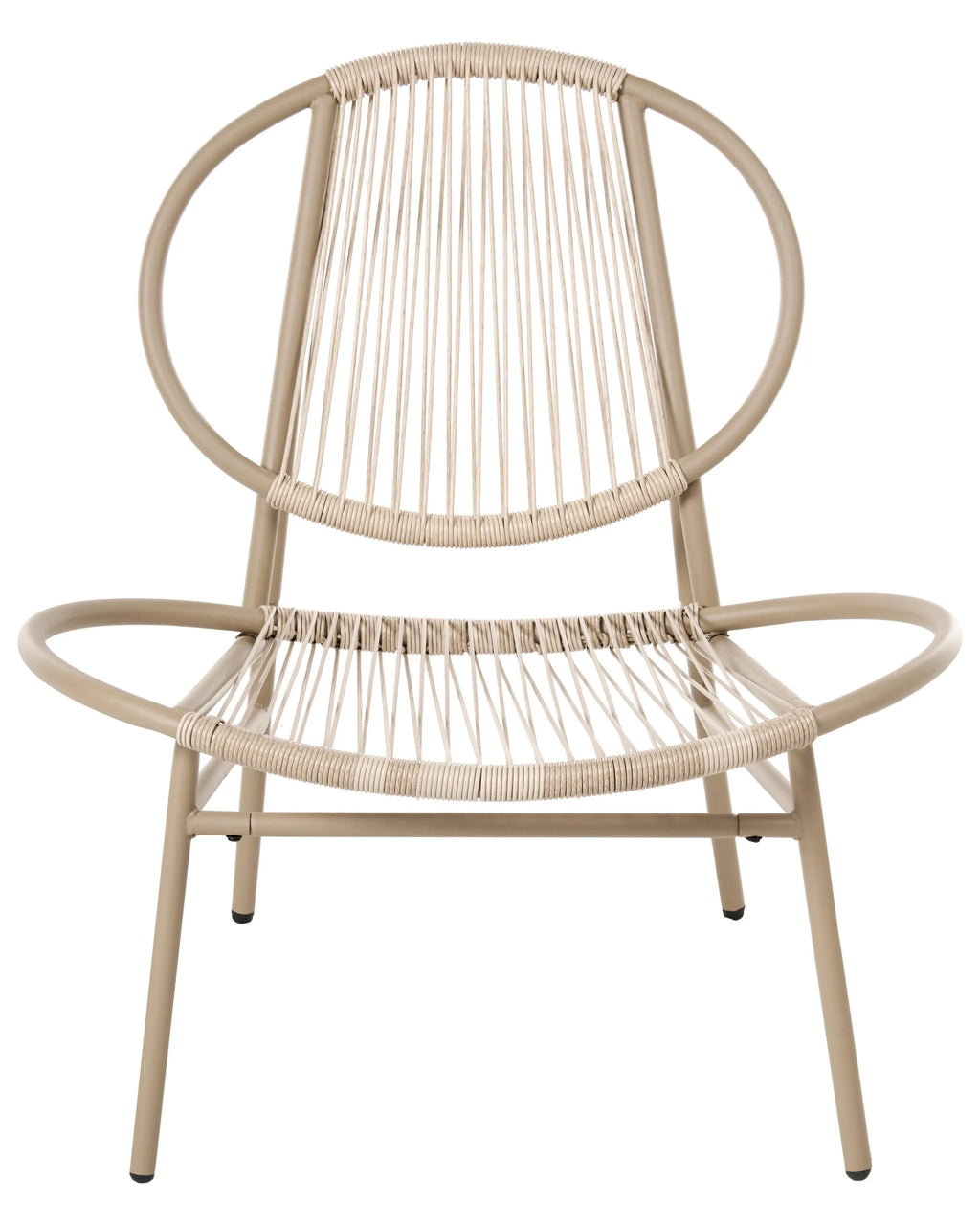 Chaise de jardin en rotin synthétique (PE) Beige