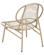 Chaise de jardin en rotin synthétique (PE) Beige