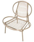Chaise de jardin en rotin synthétique (PE) Beige